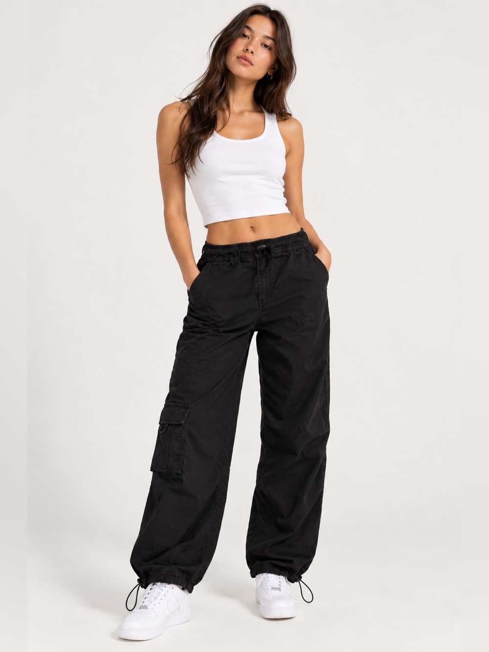 Garage Black Cargo Pants – P/S – 100% Cotton